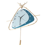 Nordic Light Luxury Clock Fashion Deer Head Wall Clock Living Room Household Decoration V1294-YM0901-3115210152811