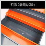 5-Tray Steel Cantilever Tool Storage Box Portable Parts Organiser Carry Holder V465-62211