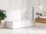 180 Degree Pivot Door 6mm Safety Glass Bath Shower Screen 900x1400mm By Della Francesca V63-829021