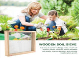 Wooden Soil Sieve for Gardening, Garden Sand Soil Sieve, Soil Sieve for Earth and Stone, Gardening V1366-AZ2-W-21840