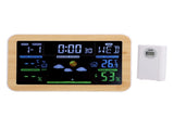 LCD Weather Clock Indoor Outdoor Temperature Humidity Monitor 24 Hour Weather Forecast for Garage V1294-YM0901-3111240227211