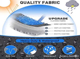 Trailerable Boat Cover 600DHeavy Duty Waterproof Tarp with Storage Bag, Designed for V-Hull, Fish V1197-14-16FTBLACK