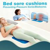 Gel wheelchair cushion, hip bed pain pad, sciatica relief, back pressure pain/ulcer pain relief V1192-AZ-W-25101