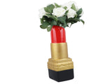 Creative Lipstick Shape Vase Beautiful Resin Exquisite Realistic Lipstick Shape Decorative Vase for V1294-YM0706-3115230066611