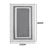 Large Outdoor Rug 275x365cm Weatherproof Plastic Weave Mat Washable Outside Solid Carpet Easy Care V985-OUTDOORRUG