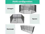 i.Pet 2x36" 8 Panel Dog Playpen Pet Fence Exercise Cage Enclosure Play Pen PET-DOGPLAYPEN-36X2
