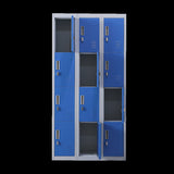 12-Door Locker for Office Gym Shed School Home Storage - Padlock-operated V63-838981