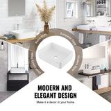 Modern Ceramic Vessel Sink 48x37cm Bathroom Vanity Bowl Countertop White V952-TMSCTCJX4837PYW3KV0