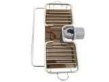 Kitchen Sink Faucet Organizer Space Aluminium Plastic Multifunctional Space Saving Hook Fast Drying V1294-YM0901-3117240214712