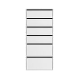 Artiss 6 Chest of Drawers Dresser Tallboy White FURNI-N-CDR-6D-WH-AB