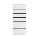 Artiss 6 Chest of Drawers Dresser Tallboy White FURNI-N-CDR-6D-WH-AB