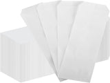 1000 Pieces White Silverware Bags Churro 3 x 10 Inch Kraft Sleeves Paper Utensil for Kitchen Cutlery V1259-DP01-A-5749