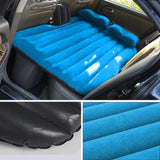 SOGA Inflatable Car Mattress Portable Travel Camping Air Bed Rest Sleeping Bed Blue CARMATBLUE