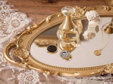 Decorative Tray - Oval Wall Hanging Mirror, Mirror Tray For Bathroom Vanity, Dessert & Coffee Table, V1366-AZ2-W-12456