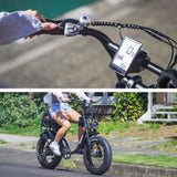VALK Nomad Electric Fat Tyre Bike, 500W, 45km/hr, Throttle ebike, 20x4" Kenda Tyres, Shimano 7 spd, V219-BIKSRFVAS5KBA