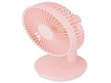 Oscillating Desk Fan Rechargeable Mute Practical Desktop USB Charging Fan for Home SchoolPink V1294-YM0901-3113210069312