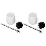 2sets Toilet Bowl Cleaner Brush Lockable Thread Convenient Practical Efficient Safe Reliable Durable V1294-YM0715-3112210116312