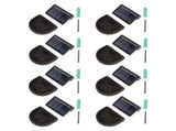 8 Sets Solar Panel Lamp LED Decorative Wall Light for Outdoor Courtyard Terrace Built in Battery V1294-YM0703-3119230047411