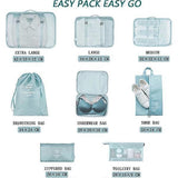 Packing Cubes for Suitcase Waterproof Travel Organizer Bags Set V1263-JX-4327