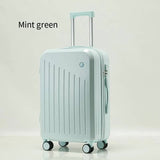 Smart Carry-On Luggage with Cup Holder & USB Charging Port - Mint green Color Spinner Suitcase for V888-ELOSUNG10778