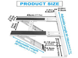 Universal Window Air Conditioner Support Bracket, No Drilling Heavy-Duty AC Window Bracket Supports V1107-721-91589