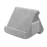 Grey Soft Multi-Angle Tablet Pillow Stand - Comfy Reading & Viewing Holder for iPads, Books, V888-ELOSUNG27494