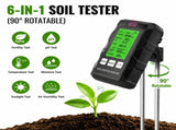 6 in 1 HD Digital Display Soil Tester - PH Moisture Temperature Fertility Light Meter V888-ELOSUNG55167-2
