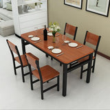 NNECN Wood & Steel Dining Set V728-NNE003-DINING-SET