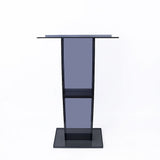 120cm Acrylic Podium Stand Black V63-931381