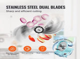 Manual Vegetable Fruit Slicer, 0-0.5"/0-12mm Thickness Adjustable Commercial Slicer Machine, Double V952-SDSCQPJWS1SLW9SE2V0