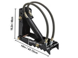 Hydraulic Backhoe, 45.7cm 1.27cm Thickness Heavy Duty Excavator, Black Steel Weld On V952-FCMZ18INDYYYG12MMV0