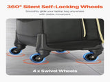 Rolling Laptop Bag, Fits Up to 17.3 Inch Laptop, Wheeled Briefcase, Roller Computer Tote Bag with 4 V952-LGSTDNB173INYPT18V0