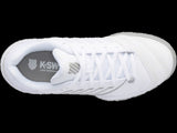 K-Swiss Womens Bigshot 4 AC Tennis Shoes - White/Silver - US 7.5 V563-KSW96989138-75