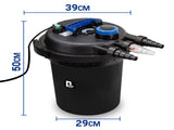 PROTEGE Aquarium External Canister Filter Aqua Fish Tank Pond Water UV Light 10000 L/H V219-AQUEFIPROA8M0