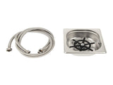 G1/2 Stainless Steel Automatic Cup Washer Cleaner Glass Rinser for Bar Pub RestaurantS V1294-YM0901-3118200178111