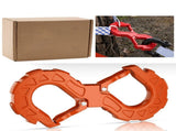 red heavy-duty S-shaped trailer tow hook, G80 steel, 14968.55 kg load capacity, off-road rescue, V1102-796-62674-ORG-S