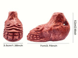 Aztec Death Whistle 7cm Red Emergency Safety and Halloween Ehecachichtli V563-XF1930160