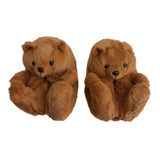 Cartoon Bear Slippers for Winter Female Wear Round Toe Comfortable Chic 1 Pair 11.79X7.86X5.89in V1192-AZ-W-27313