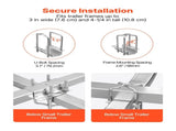 Boat Trailer Guide, 1670mm with LED Light Trailer Guide Poles, 2PCS High-Hardness Steel Guide-Ons, V952-CTCDGDLXBS60WOR5F001Y3