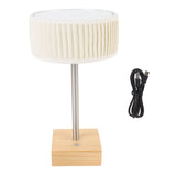 Rechargeable Desk with Fabric Shade Top Mirror Table Light Modern Touch Dimmable LED Bedside V1294-YM0901-3119240153411