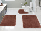 Chmadoxn Solid Color Bathroom Rugs Sets, 3 Piece Ultra Soft Non-Slip Bath Rugs and Mats Set, Super V1189-WXFWAL-20260326-01752