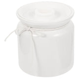White Ceramic Condiment Jar for Kitchen Spice and Storage Use V1192-AZ-W-25533