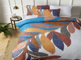 Accessorize Sorrel White Cotton Foliage Quilt Cover Set Queen V442-HIN-QUILTCS-SORREL-WHITE-QS