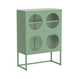 Artiss Buffet Sideboard Metal Cabinet - ELLA Green AI-SIDE-GL-03-GN-AB
