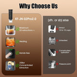 (grey )Upgraded Portable Coffee Maker with Temperature and Power Display, USB-C Charging, V1102-BXSKFJ003