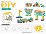 Creative DIY Puzzle Building Blocks Set for Kids Ages 3 Colorful Snap-Together Squares for Early V1341-ZY-TVNJF8N7-727PCS