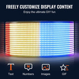 Programmable LED Sign, P6 Full Color LED Scrolling Panel, DIY Custom Text Animation Pattern Display V952-RXGDBZP27X5IHAZHIV9