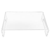 Monitor Stand Acrylic Transparent Durable Multifunctional EyeProtection Desk Stand for School Office V1294-YM0901-3117210109711