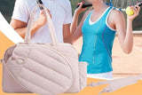 Womens Tennis Gym Bag Sports Tote Fits Two Rackets with Shoe Compartment - Pink V1308-DSZKI-142-3