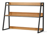 Desktop Bookshelf, 2-Tier Desktop Storage Organizer, 95 x 32 x 90 cm Office Storage Rack Wood Color V952-ZMSJDNZSJTM2G17WDV0